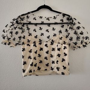 Mushroom crop top